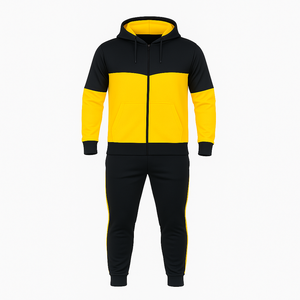 ชุดวอร์มผ้าฟลีซผ้าฝ้ายคุณภาพสูงมาใหม่ผ้าคอตตอนผ้าฟลีซสวมใส่สบายสไตล์เรียบง่าย - Product Image 1