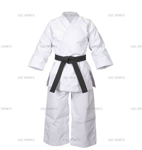 Traje de entrenamiento de Karate ligero blanco unisex, ajuste cómodo, ropa de artes marciales MMA con refuerzo adicional, logotipo personalizado - Product Image 5