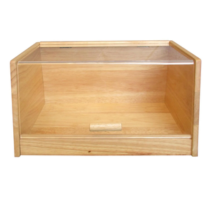 Clear Front Bread Bin Wooden With Clear Top Food <b>Storage</b> <b>Kitchen</b> Container Bread Box <b>for</b> <b>Kitchen</b> Usage - Product Image 5