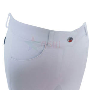 Legging d'équitation pour femme avec logo personnalisé, taille mi-haute, coupe slim, imperméable, coupe-vent, en spandex/polyester, culotte d'équitation personnalisée - Product Image 5