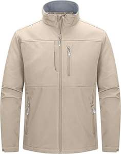 Veste softshell pour homme, élégante, légère, respirante, imperméable, coupe-vent et durable, idéale pour la randonnée en plein air, le camping, la course à pied - Product Image 1