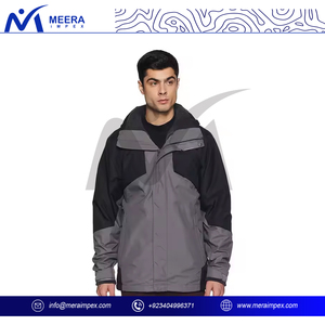 OEM High Quality High Street Style Stand Collar Front Logo Bomber Jacket Wholesale Custom Winter for Men Outdoor - Product Image 3