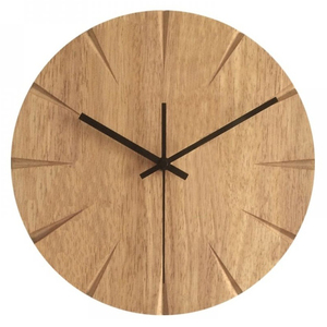 Horloge murale en bois naturel de haute qualité Design créatif pour les occasions de mariage de salon chambre - Product Image 5