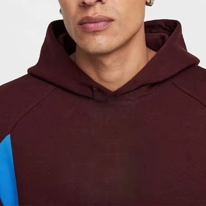 Sudadera con capucha de algodón/poliéster de calidad superior con bolsillo Color oscuro Estilo cómodo Loose Fit Manga larga Casual Activewear - Product Image 4