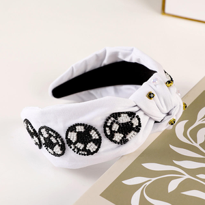 Set de Diadema Bordada con Cuentas de Alta Calidad, Estilo Americano, para Fútbol - Product Image 6