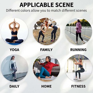 กางเกงเลกกิ้งเอวสูงทรงบานสำหรับผู้หญิง พร้อมรอยผ่าด้านข้าง กางเกงโยคะและออกกำลังกาย กางเกงโยคะทรงบูทคัทสำหรับผู้หญิง กางเกงเลกกิ้งฟิตเนสยืดหยุ่นเอวสูง - Product Image 6