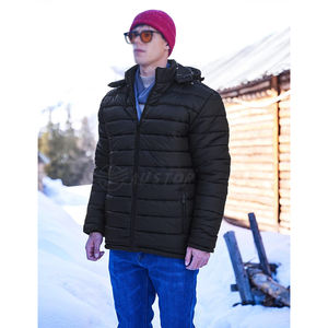 โรงงานผลิตเสื้อแจ็คเก็ตพัฟเฟอร์แขนยาวผู้ชายแบบใหม่ คอตั้ง โลโก้ด้านหน้า รับผลิตตามสั่ง ขายส่ง - Product Image 2