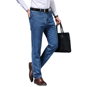 Jeans Rectos Personalizados para Hombre, 100% Algodón, Calidad Premium, Transpirables y de Secado Rápido, Diseño Apilado - Product Image 3