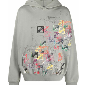 Autumn Winter Men's Oversized <b>Hoodie</b> Comfortable Plus Size Pullover with Embroidered Logo Anti-Shrink Knitted Lined Warm - Product Image 1