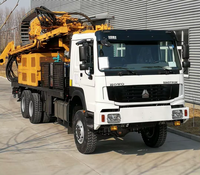 Nouvelle Foreuse Professionnelle Diesel pour Forage en Profondeur de Roches, pour Puits d'Eau et Développement Agricole, Montée sur Camion DTHR 400 Utilitaire