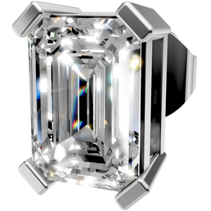 Pendientes Clásicos de Moissanita con Corte Esmeralda, Oro Sólido de 14k, Cuatro Puntas, para Mujer, Venta al por Mayor, Regalo de Boda, Suministro Directo de Fábrica - Product Image 5