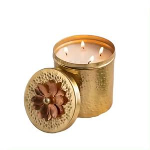 Tarro de vela de Metal Chapado en cobre de calidad superior, diseño personalizado, tarro de fabricación de velas de Metal hecho a mano, precio barato al por mayor - Product Image 6