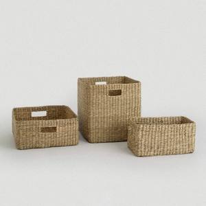 Paniers en jonc de mer fabriqués à la main meilleure vente panier en herbe de mer stockage de décor d'événement de vacances de noël - Product Image 4