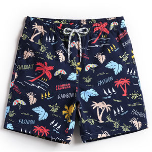 กางเกงว่ายน้ำเอวสูงสไตล์สตรีทสำหรับผู้ชายกางเกงว่ายน้ำแห้งเร็วป้องกันการยับกระหนะมีกระเป๋า6XL XS สีพื้นย้อมสีชายหาด - Product Image 5