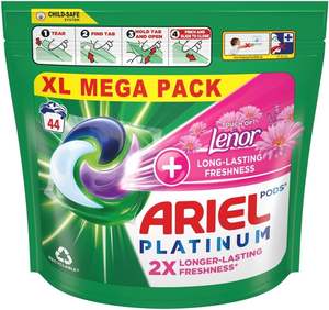 Cápsulas de detergente líquido Ariel Platinum + Lenor All-in-1 PODS, 44 lavados - Product Image 2