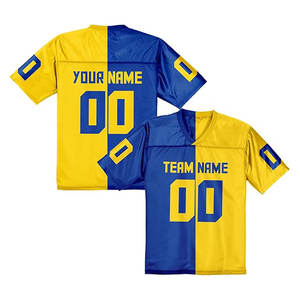 Maillot de football américain personnalisable pour hommes, lettres en twill résistant, panneaux en mesh respirant et uniforme de jeu haute performance - Product Image 4