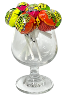 Sucettes roses 15g saveur fruitée en forme de boule, emballage en vrac, 720 par carton, durée de conservation de 24 mois, pour une collation amusante