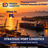 Expédition de fret maritime porte-à-porte vers le port de Gdansk en Pologne, service de dédouanement, transit sûr et rapide