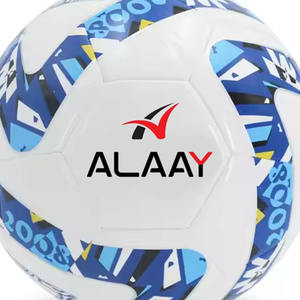Balón de fútbol de TPU azul con diseño de Color Popular de Alaay con logotipo personalizado para jugar y entrenar en interiores y exteriores - Product Image 3