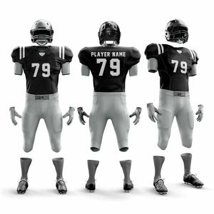 ชุดเครื่องแบบเสื้อฟุตบอลอเมริกันสีพรีเมี่ยมแห้งเร็วและระบายอากาศได้ดีสำหรับแฟนๆและผู้เล่น - Product Image 1