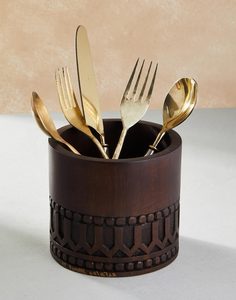 Hot Selling Luxury Wooden Cutlery Holder For Wedding Home Restaurant Table Decor at Best Price - Product Image 2