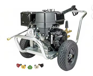 เครื่องฉีดน้ำแรงดันสูงแบบสามสูบ รุ่นใหม่ ใช้ไฟฟ้า 220V/380V 4200 PSI 4.0 GPM กำลังสูง ประหยัดพลังงาน สำหรับงานหนัก ล้างรถ ร้านล้างรถ สายยาว 50 ฟุต - Product Image 1