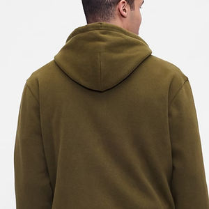 Sweat à capuche en polaire pour homme de haute qualité avec cordon de serrage pour ajuster la capuche, fermeture éclair, design / prix avantageux pour les acheteurs en gros - Product Image 5