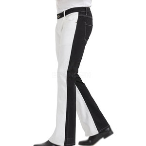 Pantalons pour hommes de qualité supérieure, décontractés, lavés, couleur unie, best-seller, prix bas, pantalons pattes d'éléphant pour adultes - Product Image 5