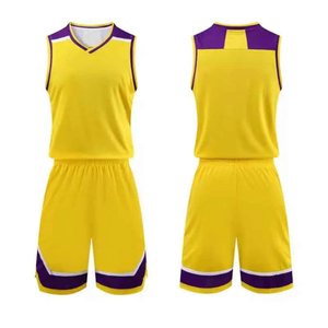 Ensemble de maillots d'entraînement de basketball, impression d'équipe personnalisée, polyester, séchage rapide, évacuation de l'humidité, uniforme de sport pour la pratique en salle de sport, OEM - Product Image 4