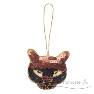 Audace spavalderia di ghepardo ornamento di natale fatto a mano amante degli animali domestici decorazione per le vacanze Eco Friendly artigianale realizzato regalo personalizzato - Product Image 2