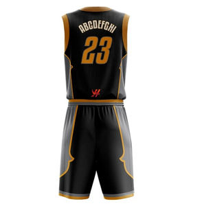 Ensemble de maillot de basket-ball personnalisé double face en maille respirante grande taille 2026, impression numérique, uniforme réversible unisexe, 100% coton - Product Image 6