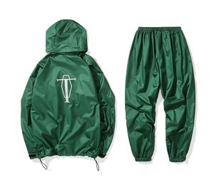 Ensemble de survêtement coupe-vent personnalisé pour hommes Survêtement unisexe en nylon résistant à l'eau et au vent pour hommes - Product Image 2