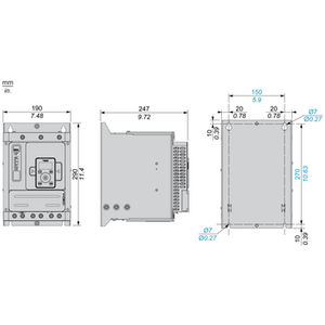 ATS480C11Y Arrancador suave de alta calidad 208-690V AC 110A Controladores de equipos eléctricos Original PAC PLC y controladores dedicados - Product Image 2