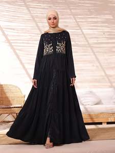 Long abayas confortable pour femmes nouveau meilleur design personnalisé OEM vente en gros abaya islamique pour femmes à bas prix - Product Image 2