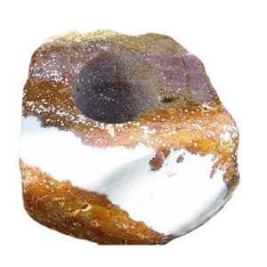 Portavelas de piedra natural de alta calidad, soporte de jaspe oceánico, mesa de curación de cristal, portavelas decorativo, mayorista de piedras preciosas - Product Image 4