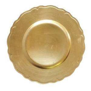 Assiette de service en acier inoxydable écologique de 12 pouces, plat de luxe pour servir les aliments, assiettes décoratives pour le dîner, impression de logo personnalisée, plateaux de service - Product Image 5