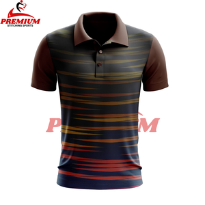 เสื้อโปโลชายพิมพ์ลายซับลิเมชันน้ำหนักเบาบริการ OEM ออกแบบโลโก้ของคุณเอง - Product Image 5