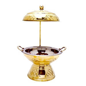 Récipient de nourriture en métal chauffe-plat pour servir des aliments chauds Buffet chauffe-plats servant chauffe-plats - Product Image 6