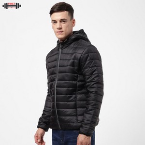 Blouson d'hiver pour homme en toile épaisse, col montant, impression de logo personnalisée, respirant, antibactérien, écologique - Product Image 5