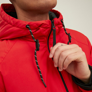 New Winter Men Windbreaker <b>Jacket</b> <b>Slim</b> <b>Fit</b> Hooded Stand Collar Breathable Windproof Eco-Friendly Quick Dry Anti-Bacterial for - Product Image 4