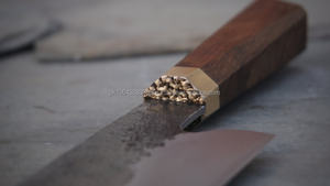 Juego de cuchillos de utilidad profesional de acero inoxidable de 8 pulgadas hecho a mano, uso de cocina con mango de madera, bajo MOQ, cuchillo de Chef al por mayor - Product Image 4