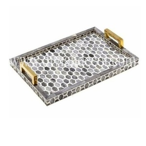 Best Quality <b>Food</b> Server Set of 3 Rounded Tray Home Hotel Restaurant Dinner Table Decoration Serving Trays - Product Image 3