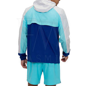 Jogger con capucha Ropa impermeable Cortavientos Conjuntos de dos piezas con tamaño personalizado Conjuntos transpirables para hombres - Product Image 3