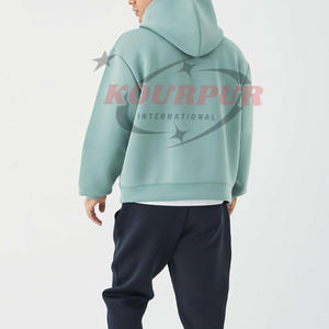 เสื้อแจ็คเก็ตทรงหลวมแบบมีฮู้ด ผ้าทวิลล์เนื้อคล้ายผ้าฝ้าย น้ำหนัก 260 กรัม แฟชั่นทันสมัย สำหรับผู้ชายและผู้หญิง เหมาะสำหรับฤดูหนาว  งานปัก 3 มิติ ซิป  รับสกรีนโลโก้ ซับใน  ทรงหลวม สีพื้น - Product Image 3