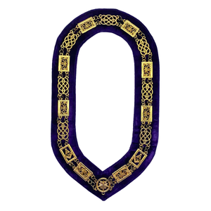 Collier de chaîne pour officiers de l'arche royale, régalia de la franc-maçonnerie, collier avec chaîne et bijoux de haute qualité - Product Image 1