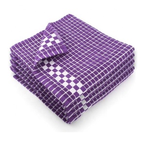 Wholesale Cotton Golf Purple Checked Wedding <b>Christmas</b> Table Decor Retro Embroidered Kitchen <b>Towel</b> Plate As Per Client Request - Product Image 1