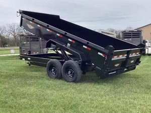 Hot <b>Sale</b> High-Capacity Agricultural Farm Dump Tipping Hydraulic Four Wheel Grapple <b>Trailer</b> with Gear Components - Product Image 6