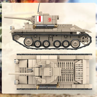 Modèle de char d'infanterie britannique Mk Iii Valentine à l'échelle 1/35, jouet éducatif pour enfants, ensemble de construction de char blindé, blocs de construction