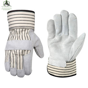 Gants de protection en cuir confortables avec manchette de sécurité, sans silicone, respirants, flexibles, haute qualité, grandes tailles, vente chaude - Product Image 1