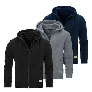 Sweat à capuche intégral surdimensionné personnalisé en coton et polyester pour femmes avec fermeture éclair pour l'hiver personnalisé - Product Image 1